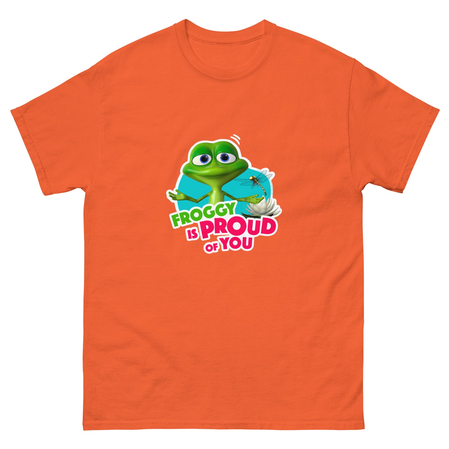 Masha and the Bear Friends Proud Of You Unisex classic tee Orange T-SHIRT