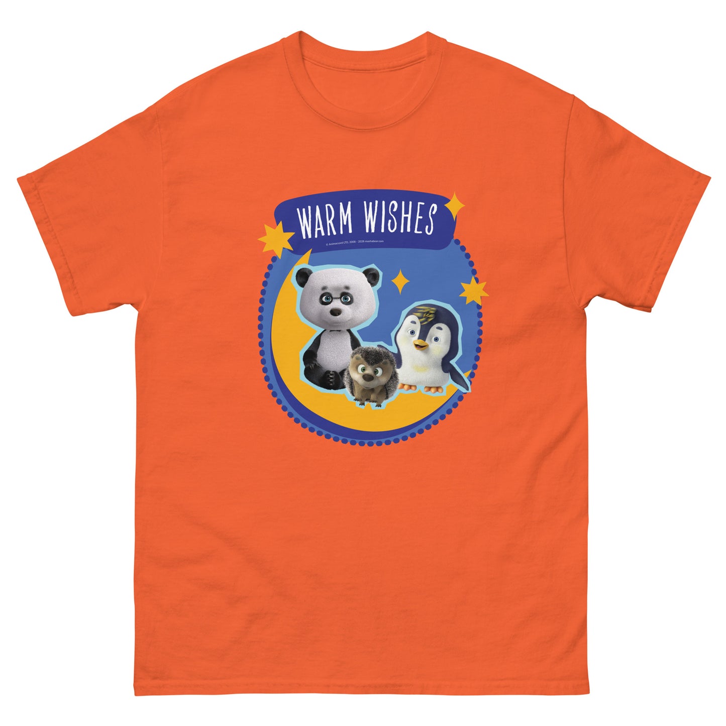 Masha and the Bear Friends Warm Wishes Unisex classic tee Orange T-SHIRT