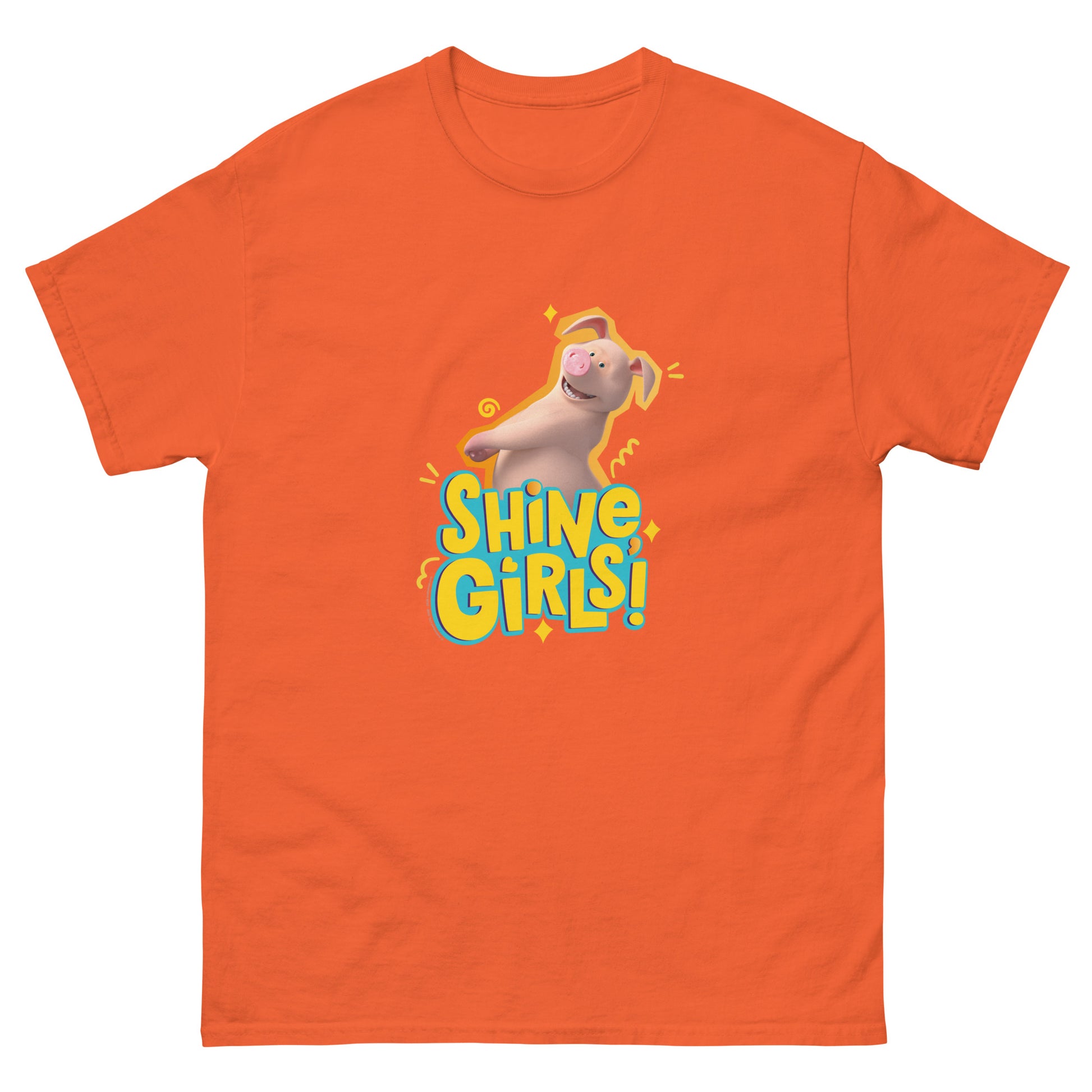 Masha and the Bear Friends Shine Girls! Unisex classic tee Orange T-SHIRT