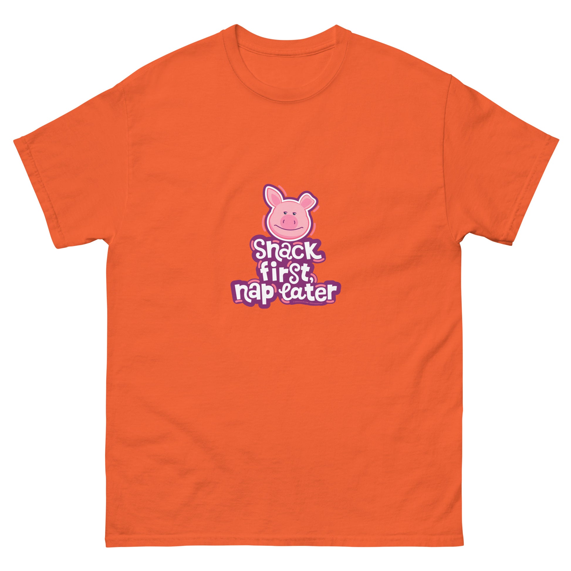 Masha and the Bear Friends Snack First Unisex classic tee Orange T-SHIRT