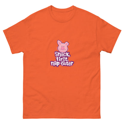 Masha and the Bear Friends Snack First Unisex classic tee Orange T-SHIRT