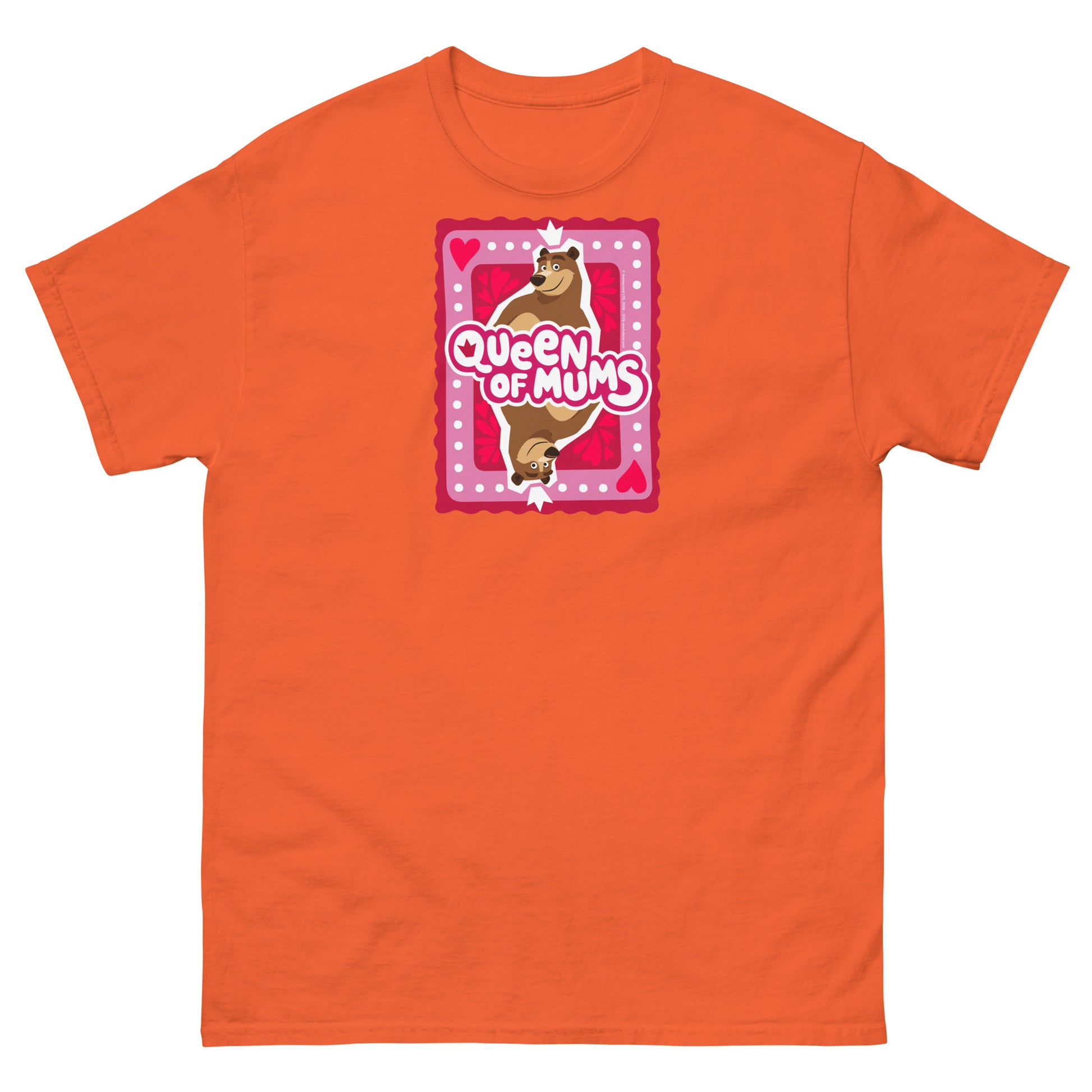 Masha and the Bear Friends Queen of Mum Unisex classic tee Orange T-SHIRT
