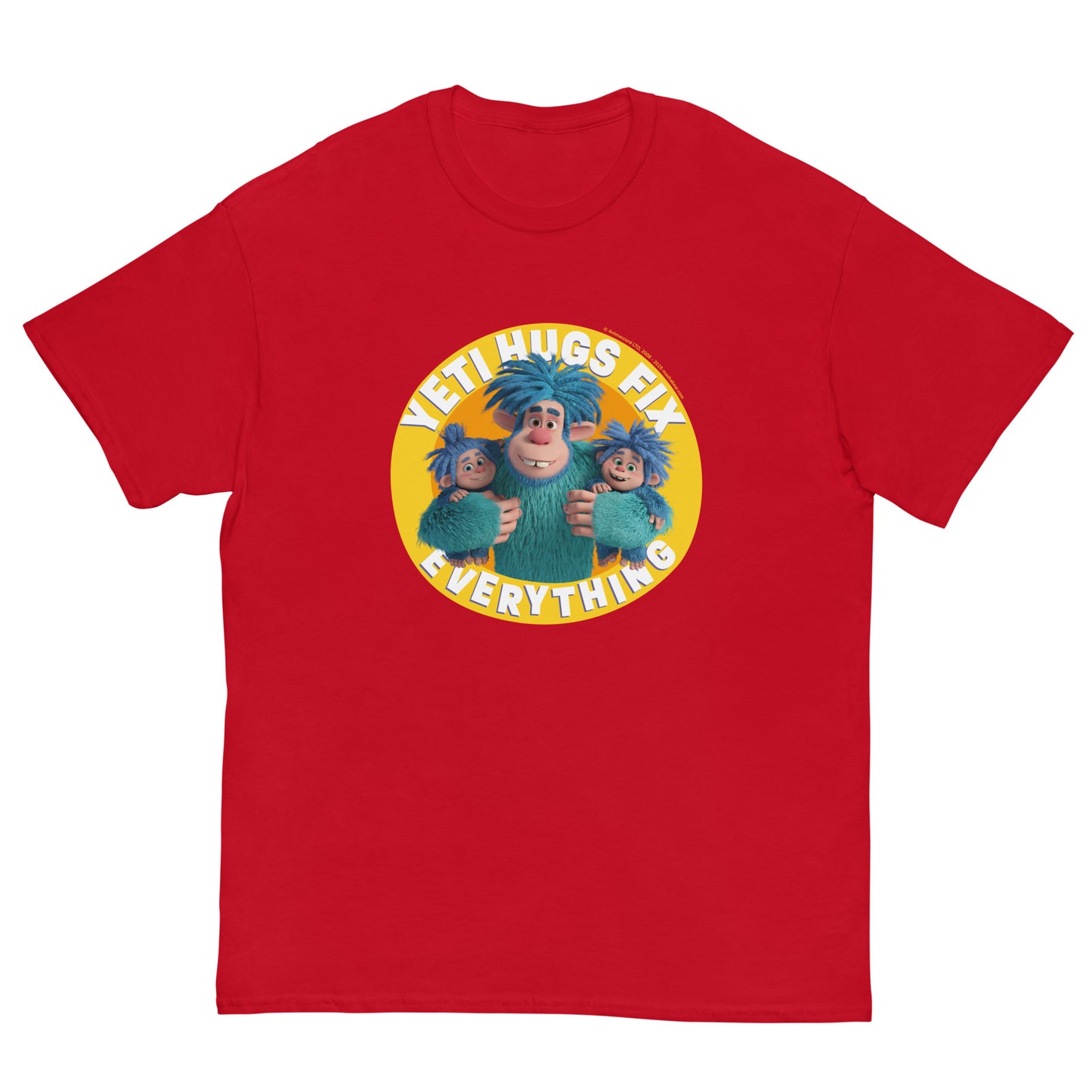 Masha and the Bear Friends Hugs Fix Everything Unisex classic tee Red T-SHIRT