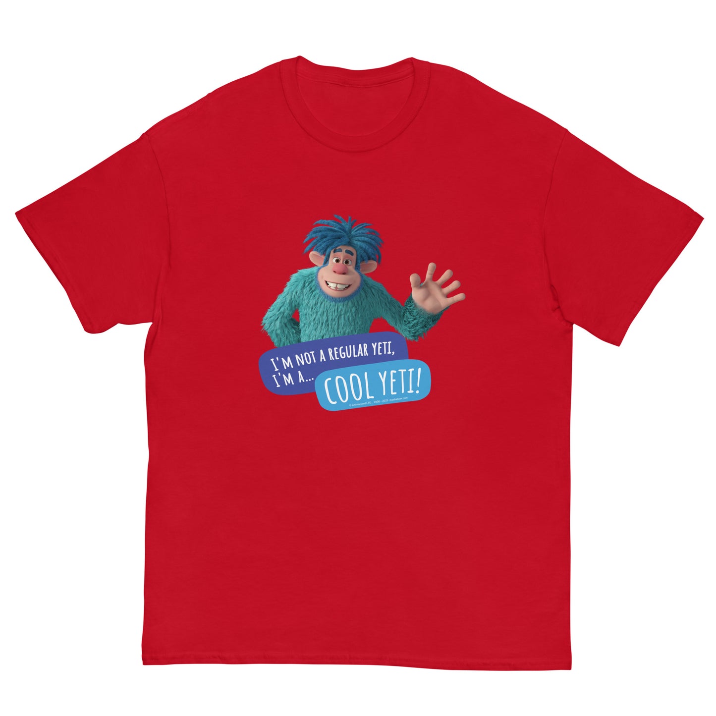Masha and the Bear Friends Cool Yeti Unisex classic tee Red T-SHIRT