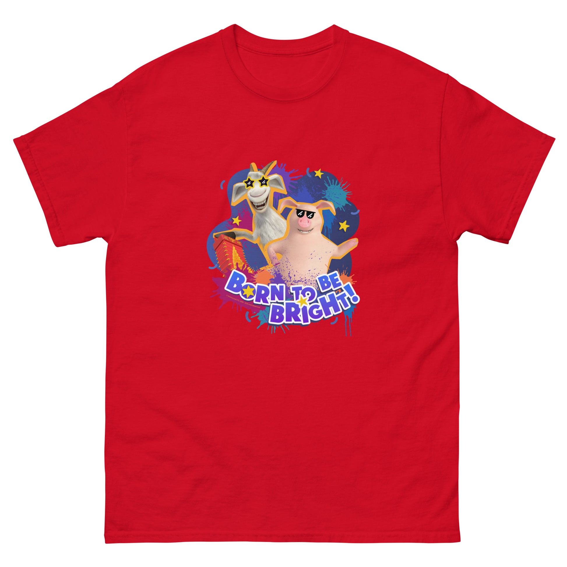 Masha and the Bear Friends Born To Be Bright! Unisex classic tee Red T-SHIRT