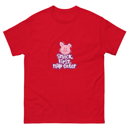 Masha and the Bear Friends Snack First Unisex classic tee Red T-SHIRT