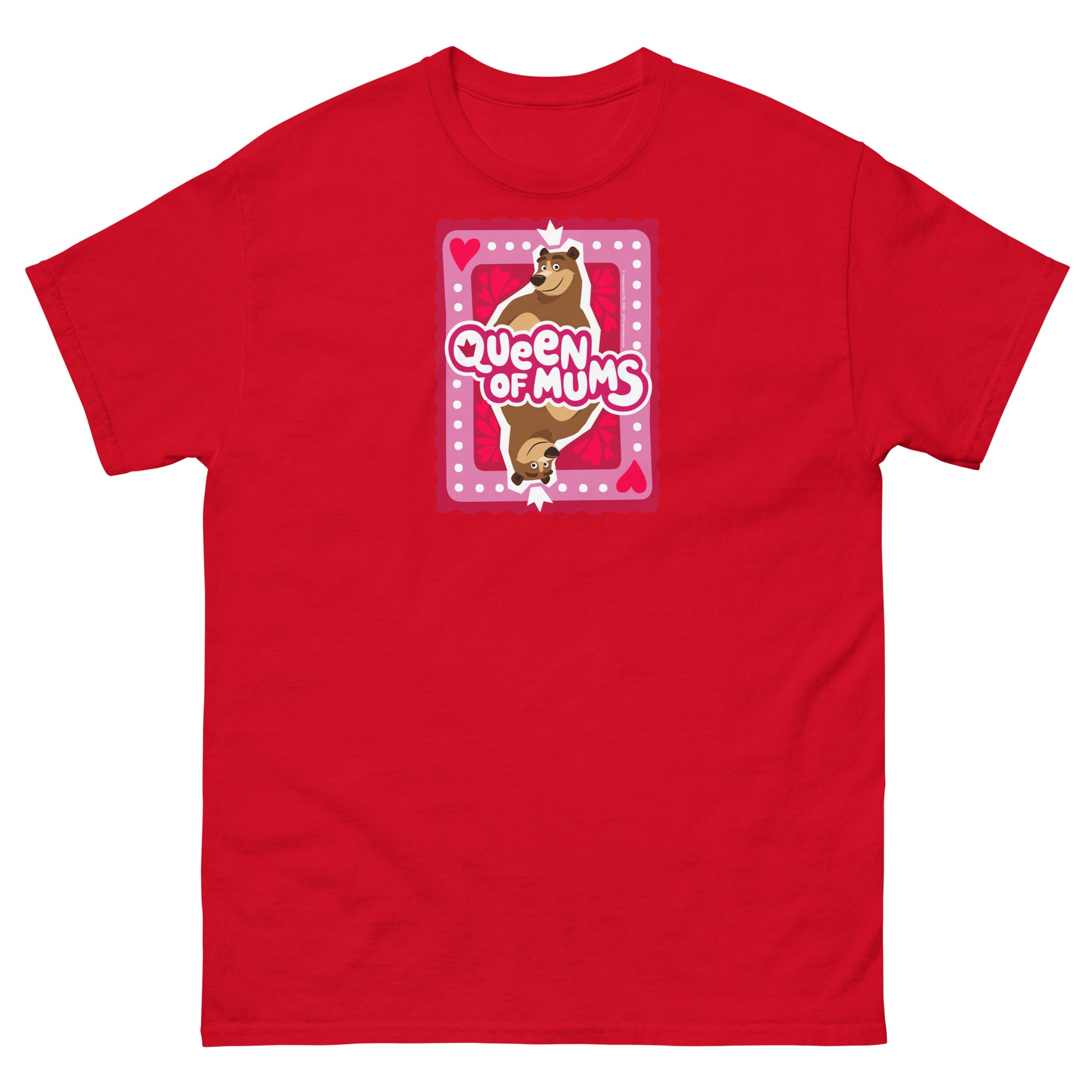 Masha and the Bear Friends Queen of Mum Unisex classic tee Red T-SHIRT