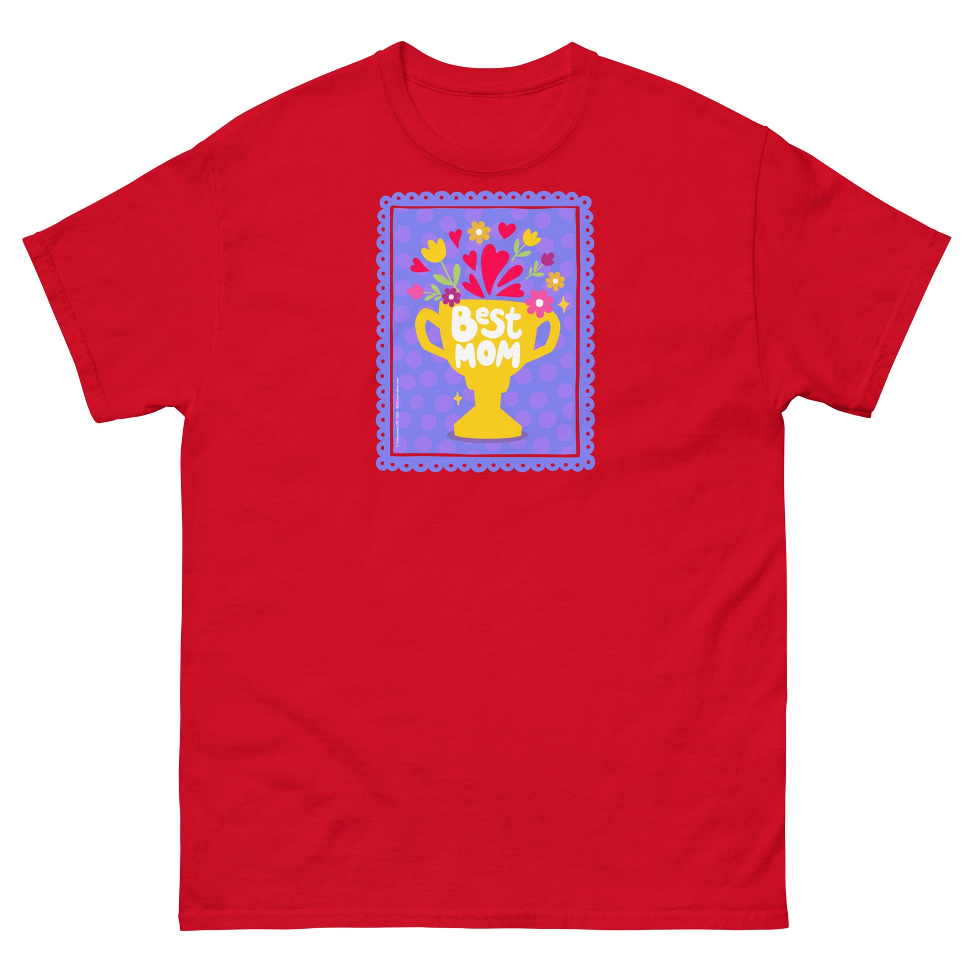 Masha and the Bear Friends Best Mom Unisex classic tee Red T-SHIRT