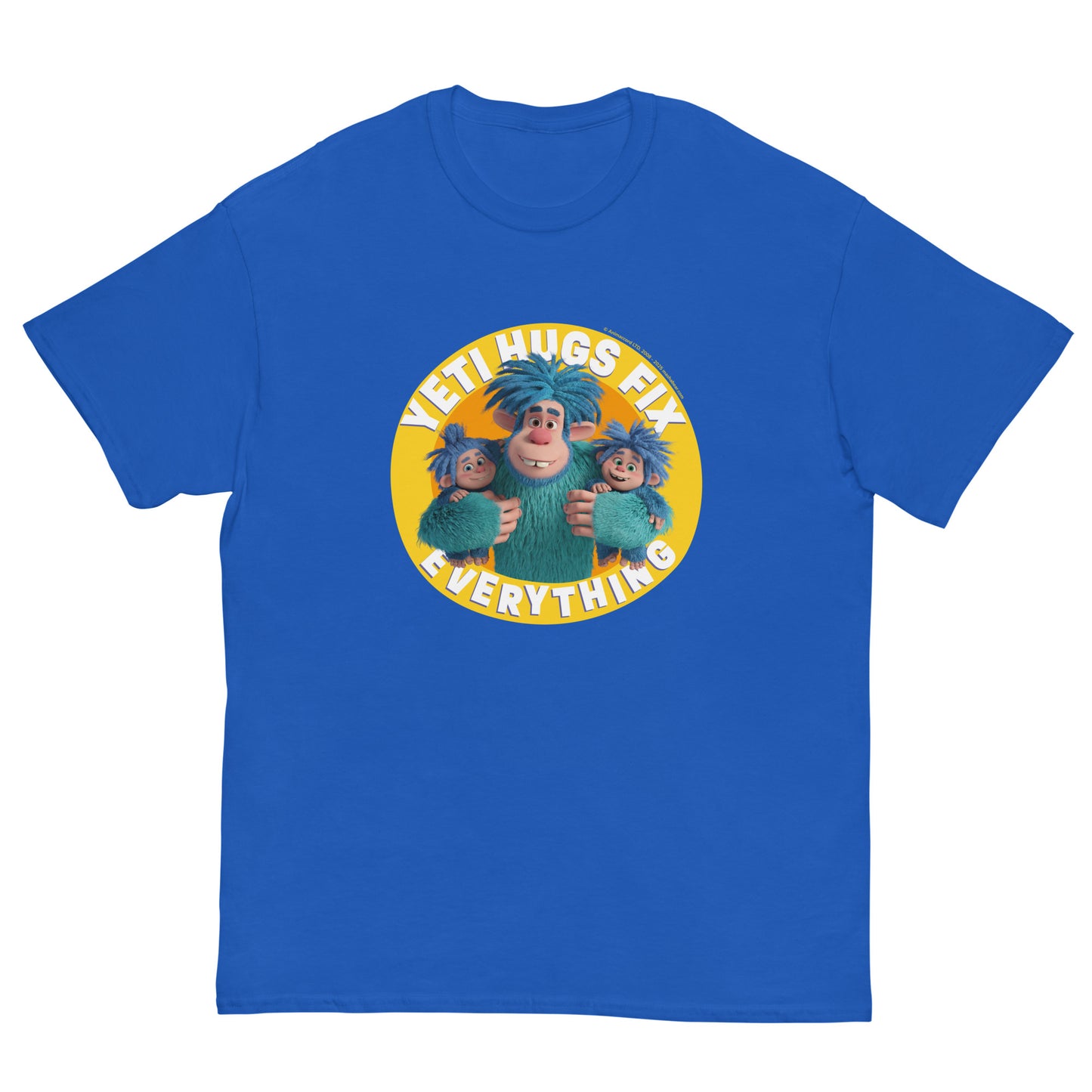 Masha and the Bear Friends Hugs Fix Everything Unisex classic tee Royal T-SHIRT