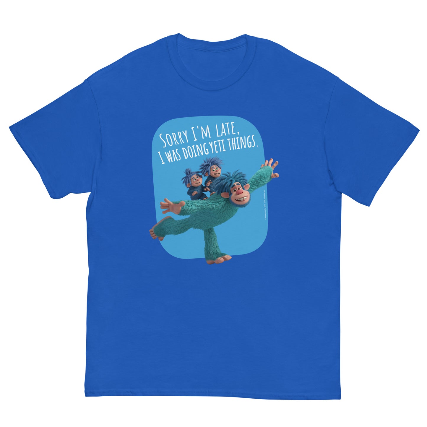 Masha and the Bear Friends Yeti Things Unisex classic tee Royal T-SHIRT