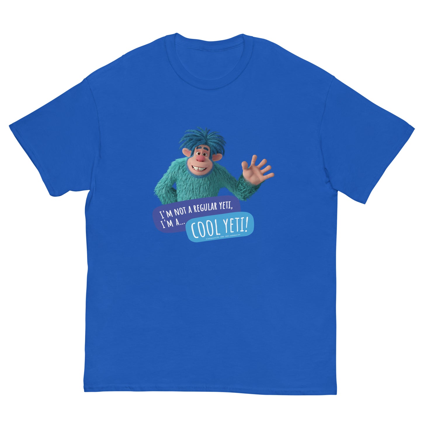 Masha and the Bear Friends Cool Yeti Unisex classic tee Royal T-SHIRT
