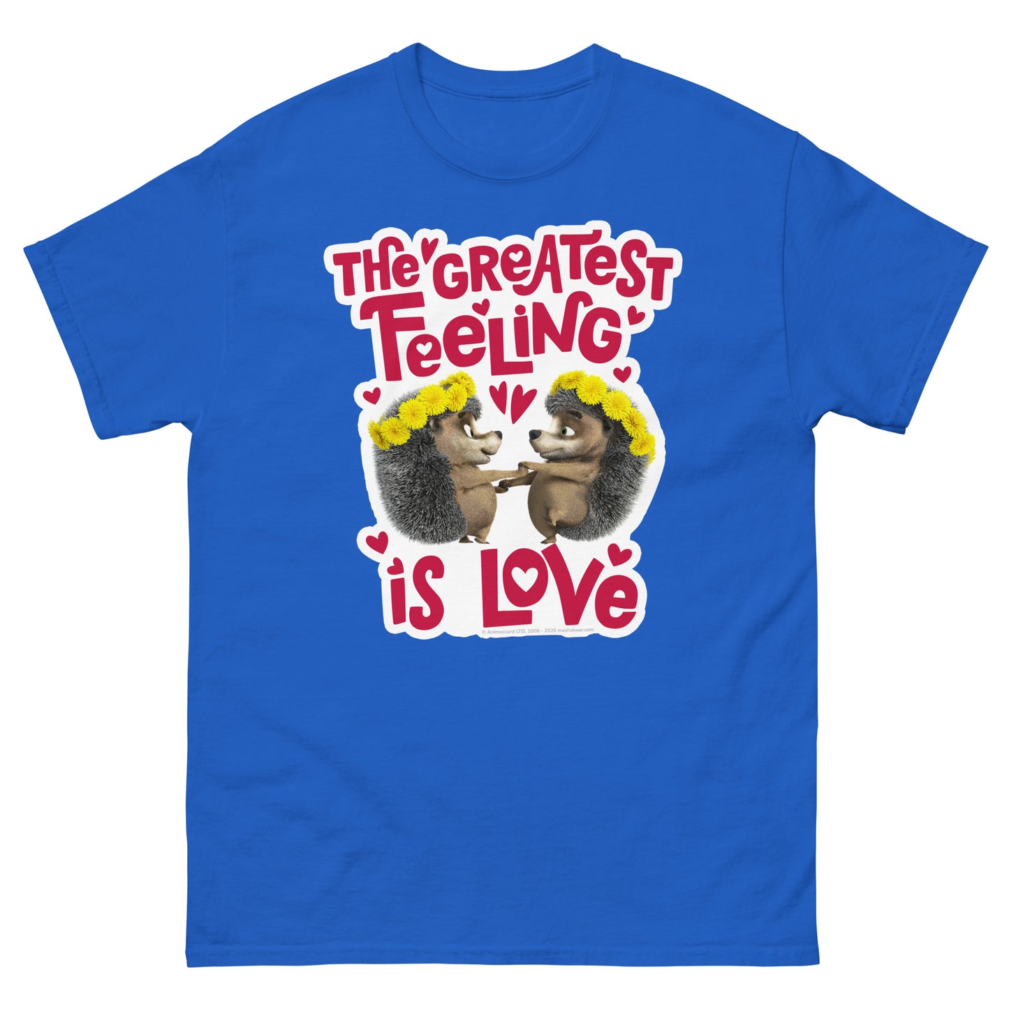 Masha and the Bear Friends Greatest Feeling Unisex classic tee Royal T-SHIRT