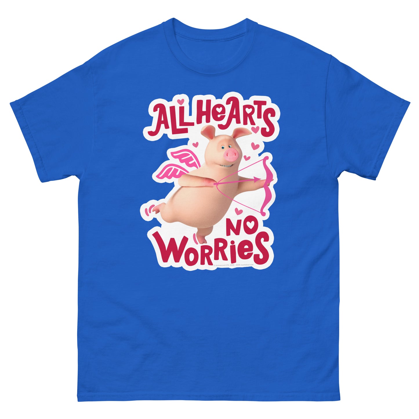 Masha and the Bear Friends No Worries Unisex classic tee Royal T-SHIRT