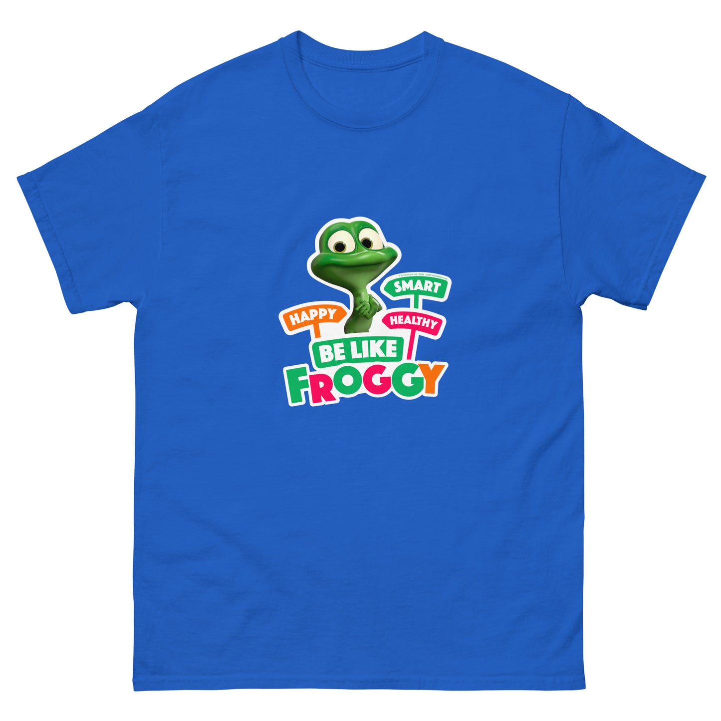 Masha and the Bear Friends Be Like Froggy Unisex classic tee Royal T-SHIRT