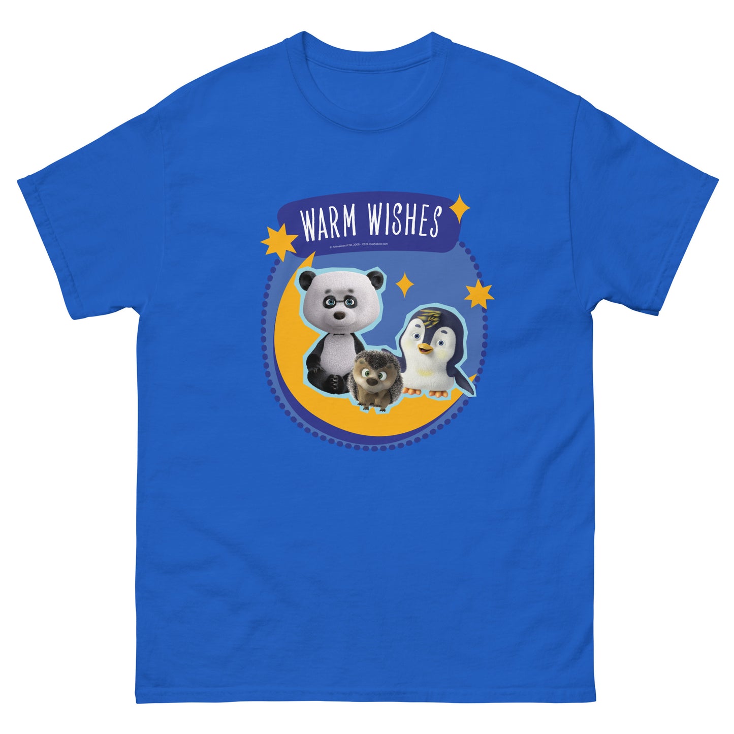 Masha and the Bear Friends Warm Wishes Unisex classic tee Royal T-SHIRT