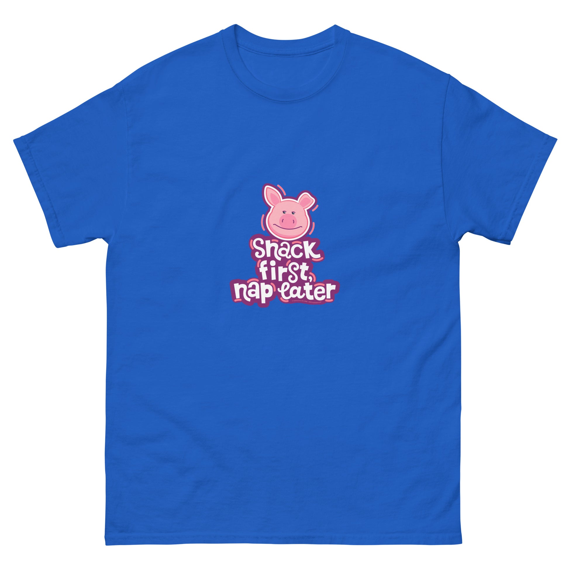 Masha and the Bear Friends Snack First Unisex classic tee Royal T-SHIRT