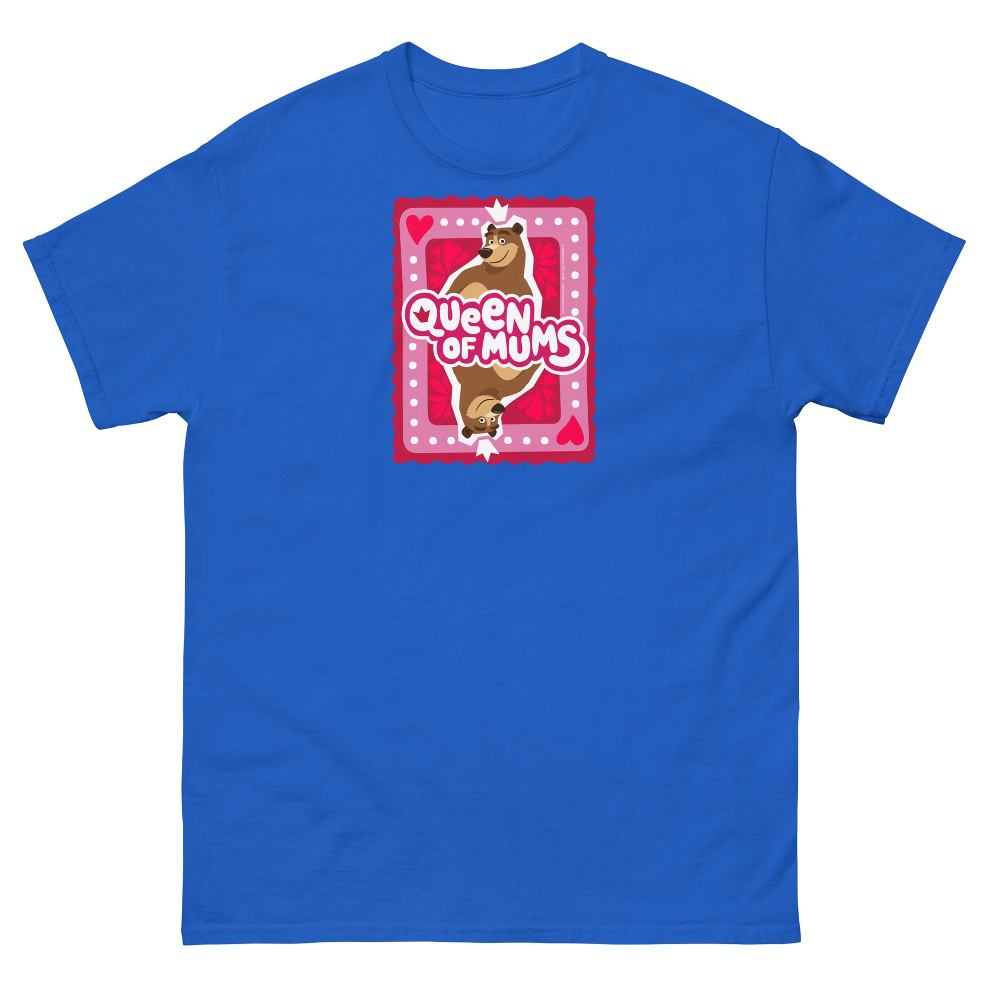 Masha and the Bear Friends Queen of Mum Unisex classic tee Royal T-SHIRT
