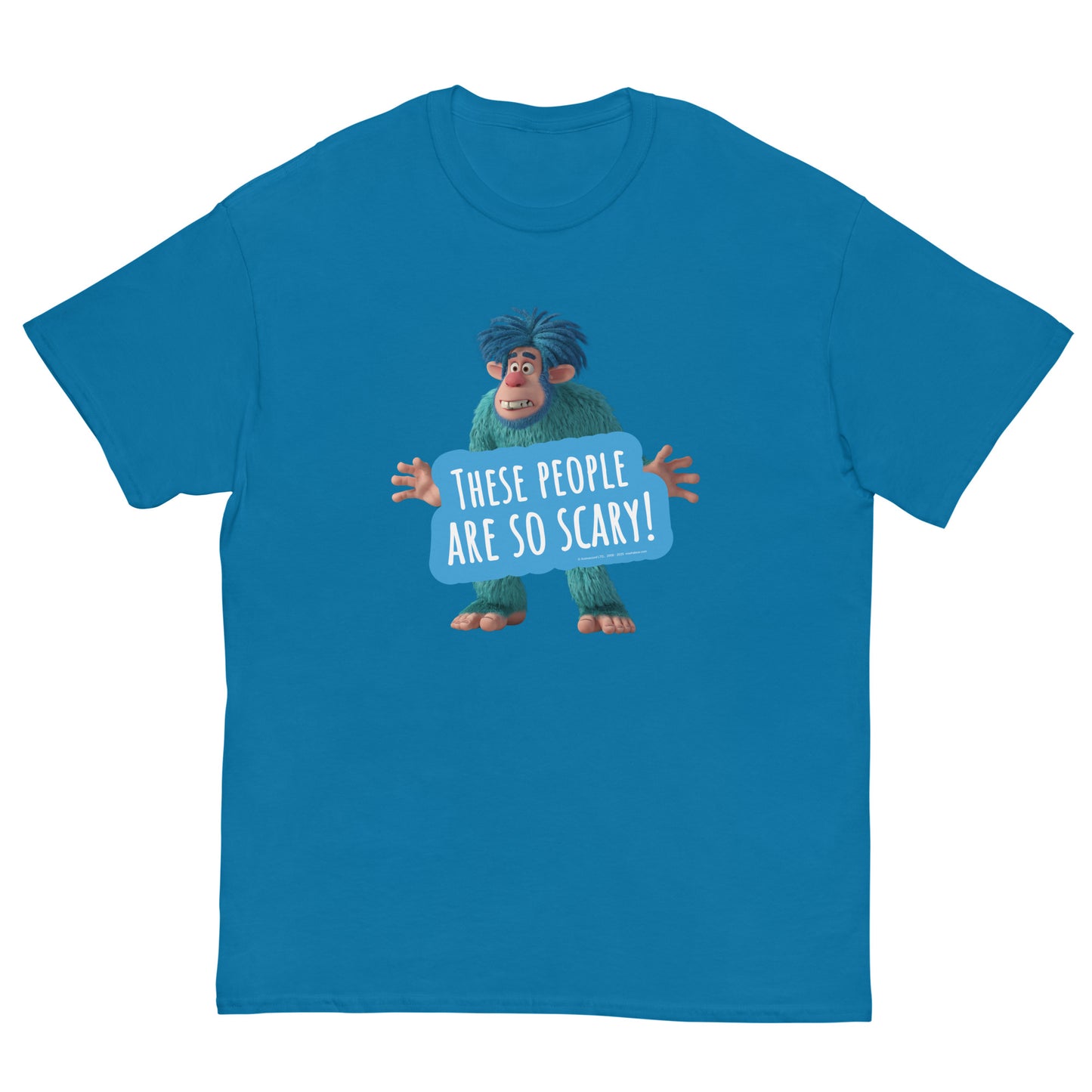 Masha and the Bear Friends Scary People Unisex classic tee Sapphire T-SHIRT