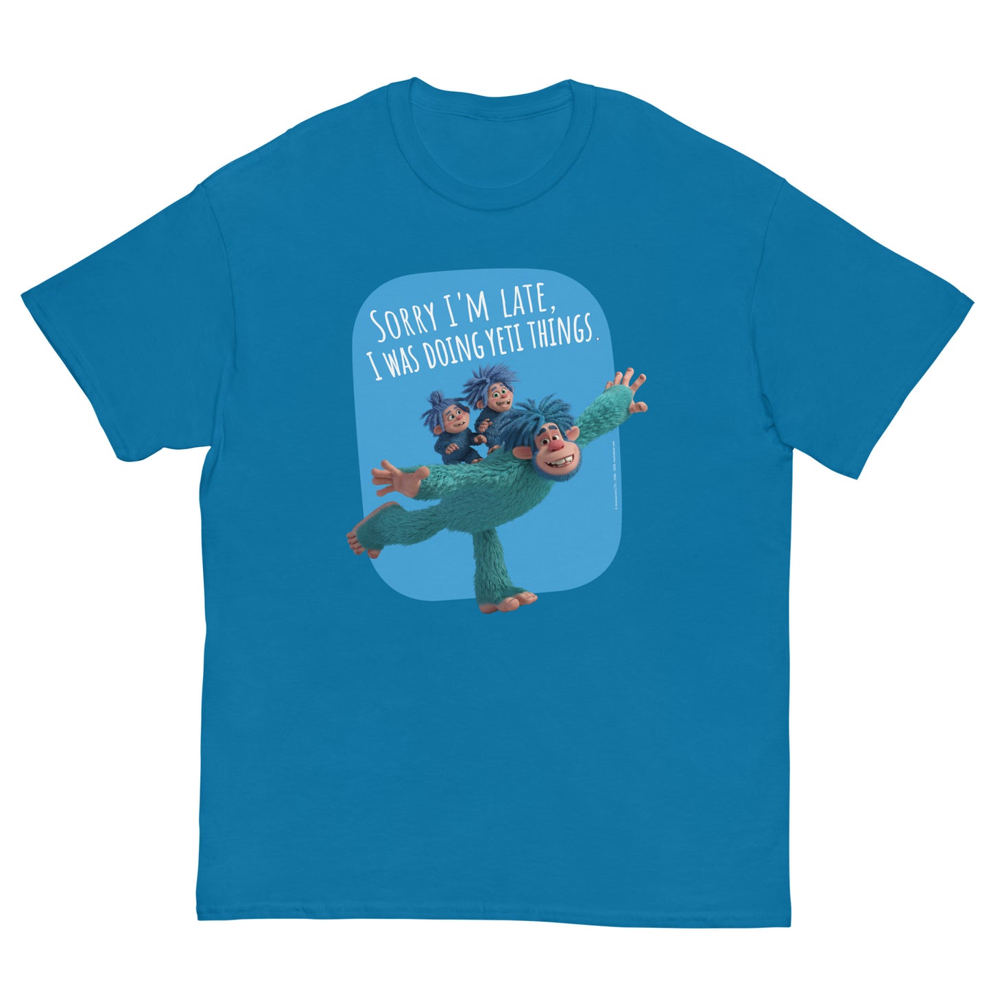 Masha and the Bear Friends Yeti Things Unisex classic tee Sapphire T-SHIRT