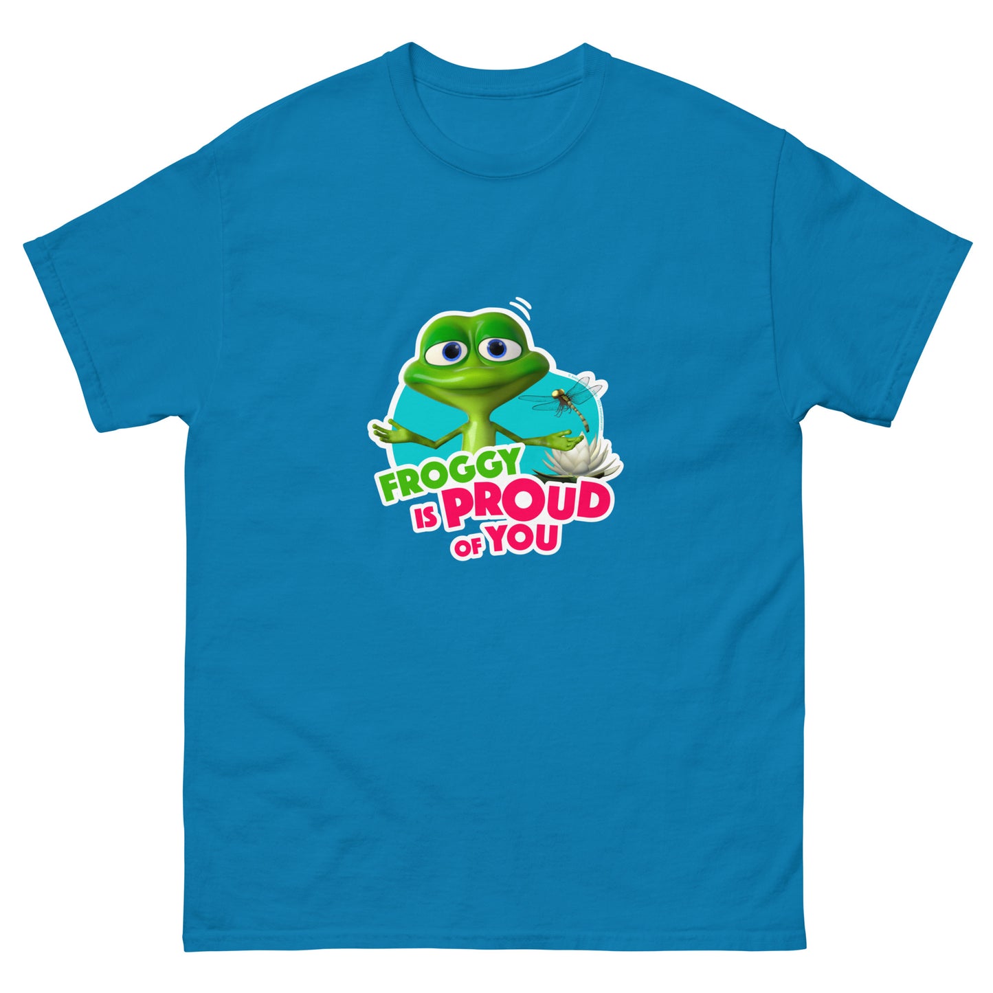 Masha and the Bear Friends Proud Of You Unisex classic tee Sapphire T-SHIRT