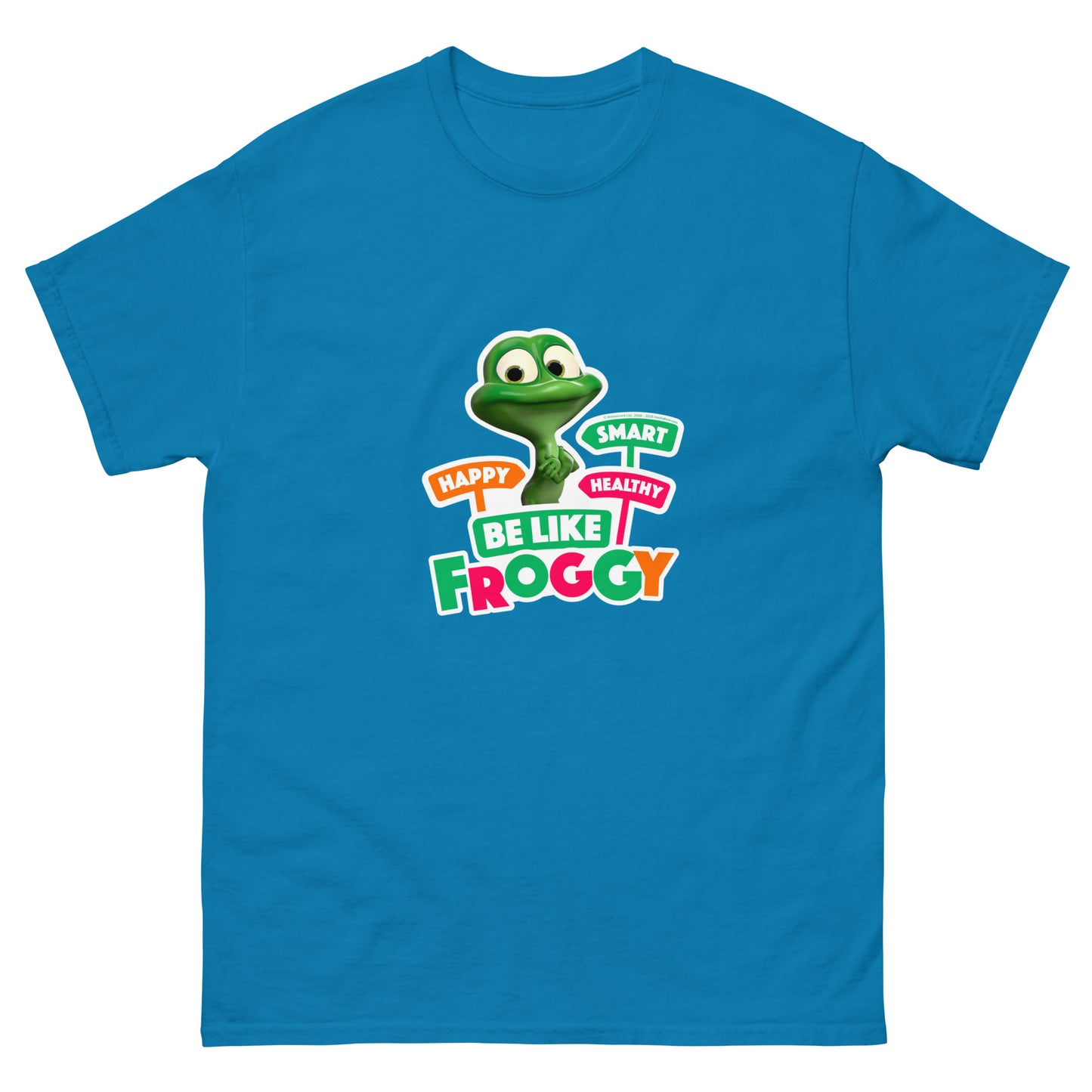 Masha and the Bear Friends Be Like Froggy Unisex classic tee Sapphire T-SHIRT
