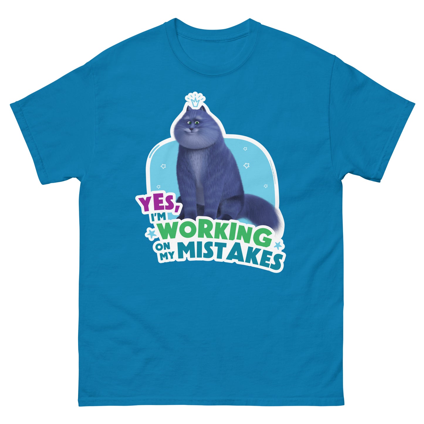 Masha and the Bear Friends Working On Mistakes Unisex classic tee Sapphire T-SHIRT