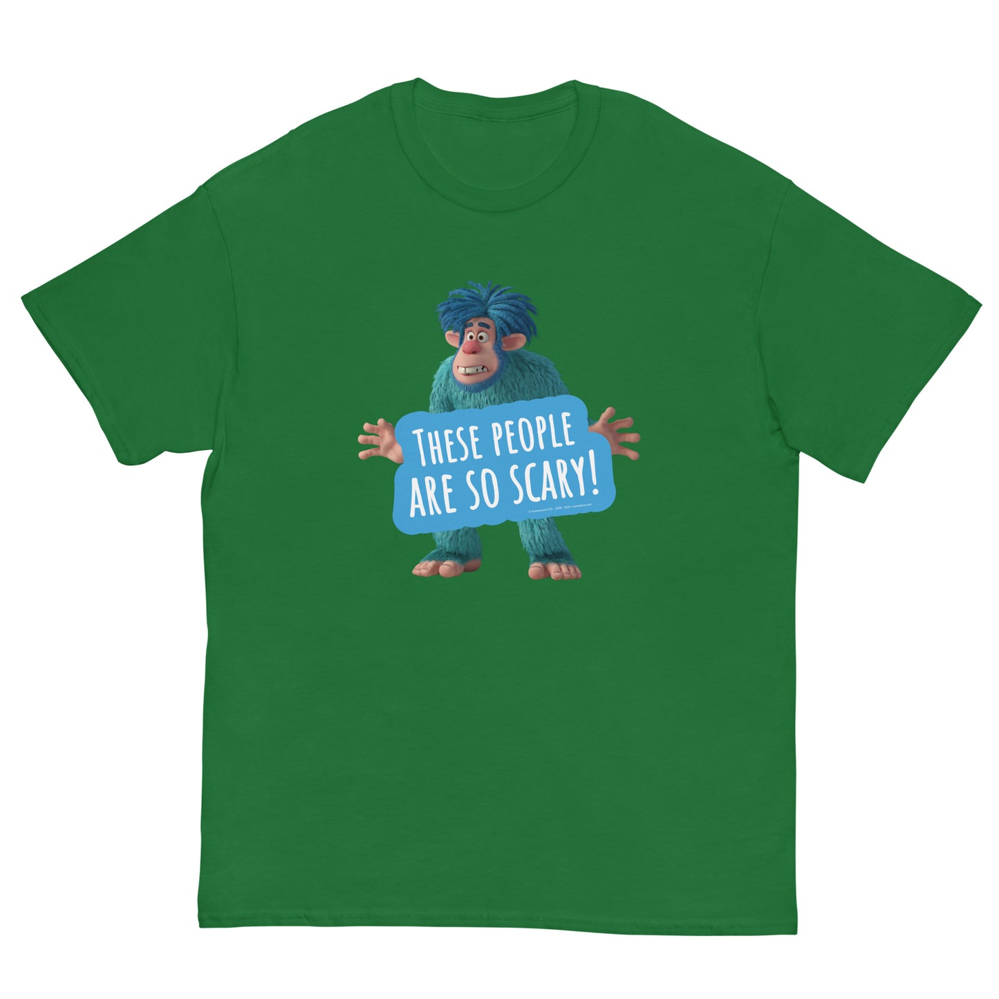 Masha and the Bear Friends Scary People Unisex classic tee Turf Green T-SHIRT