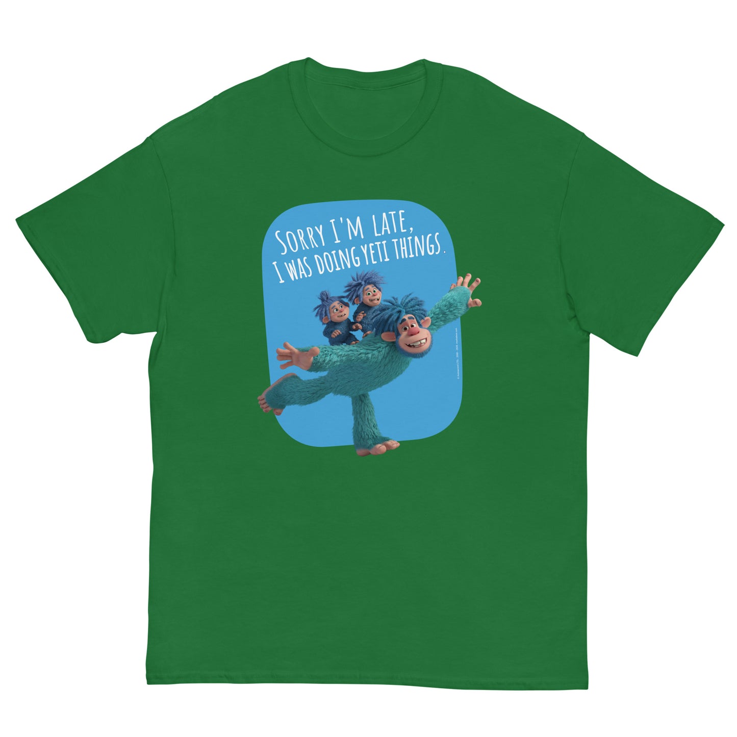 Masha and the Bear Friends Yeti Things Unisex classic tee Turf Green T-SHIRT