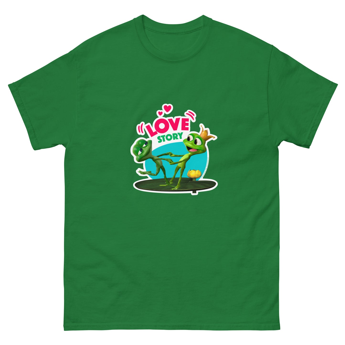 Masha and the Bear Friends Love Story Unisex classic tee Turf Green T-SHIRT