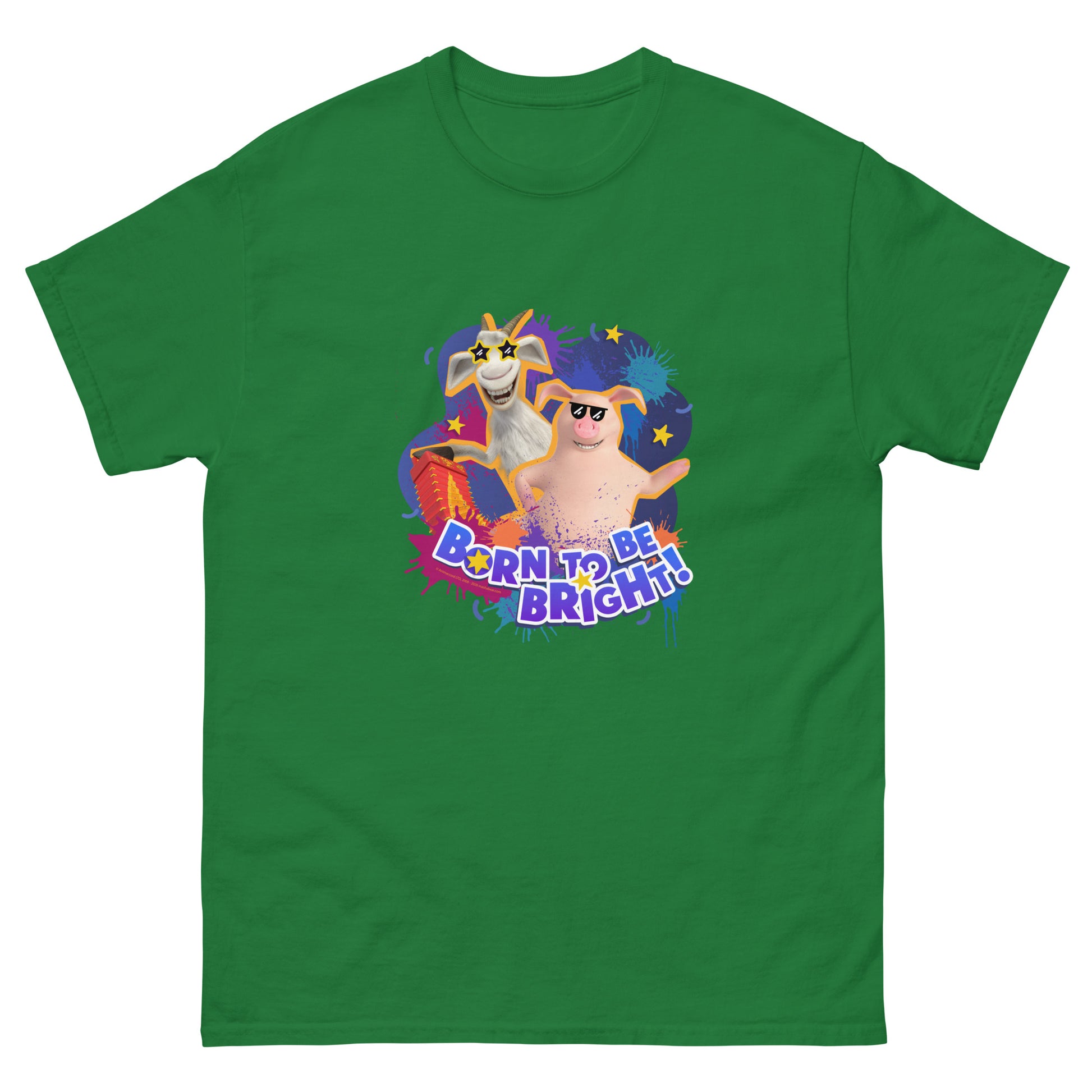 Masha and the Bear Friends Born To Be Bright! Unisex classic tee Turf Green T-SHIRT
