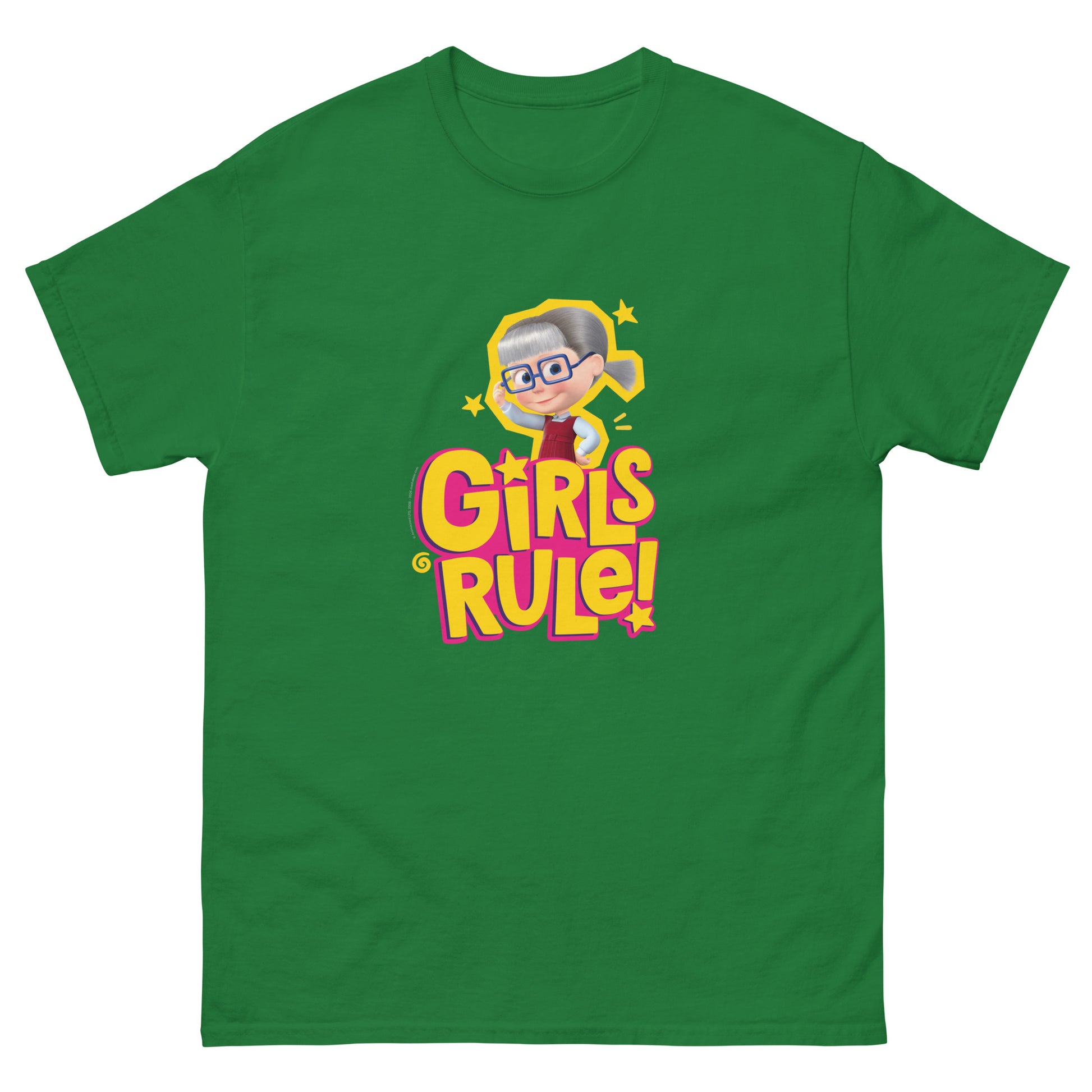 Masha and the Bear Friends Girls Rule! Unisex classic tee Turf Green T-SHIRT