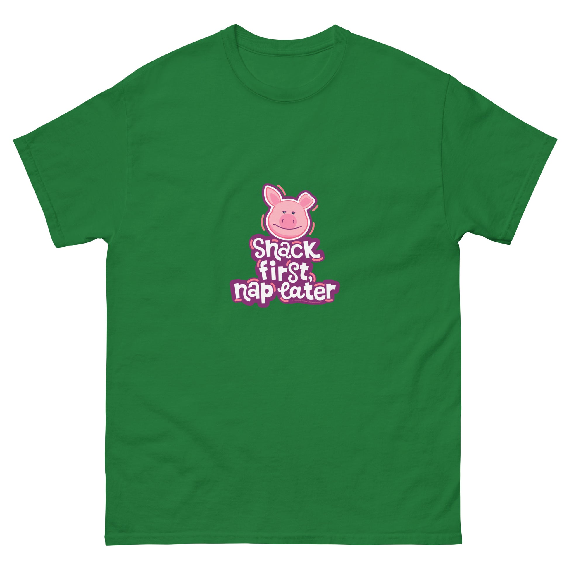 Masha and the Bear Friends Snack First Unisex classic tee Turf Green T-SHIRT