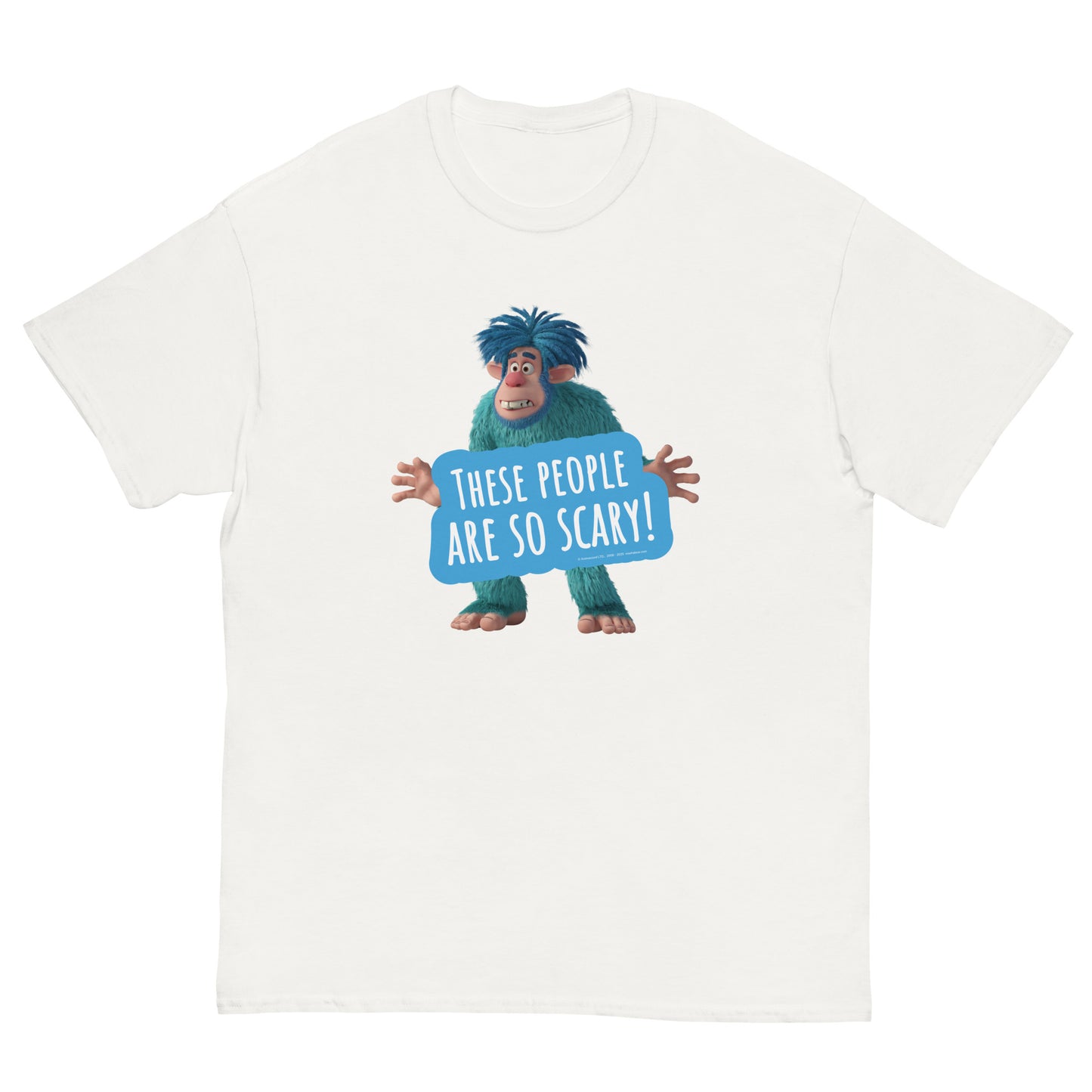 Masha and the Bear Friends Scary People Unisex classic tee White T-SHIRT