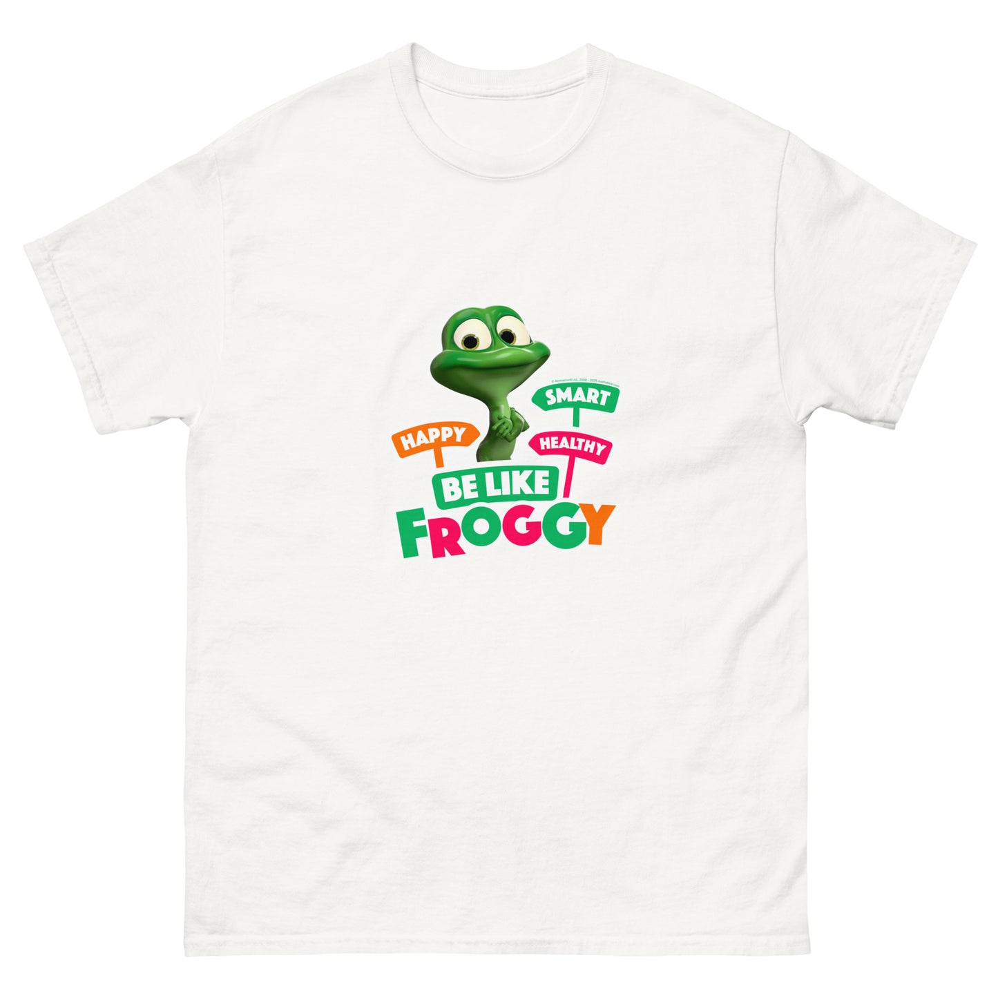 Masha and the Bear Friends Be Like Froggy Unisex classic tee White T-SHIRT