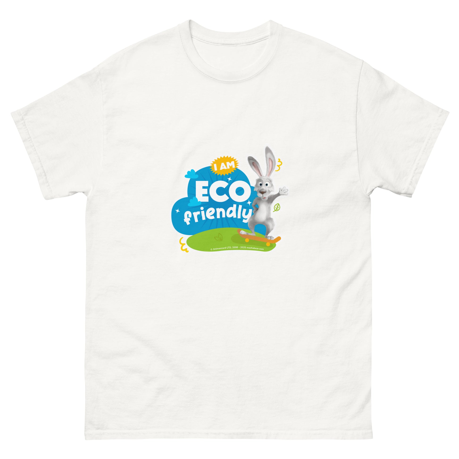 Masha and the Bear Friends Eco Friendly Unisex classic tee White T-SHIRT