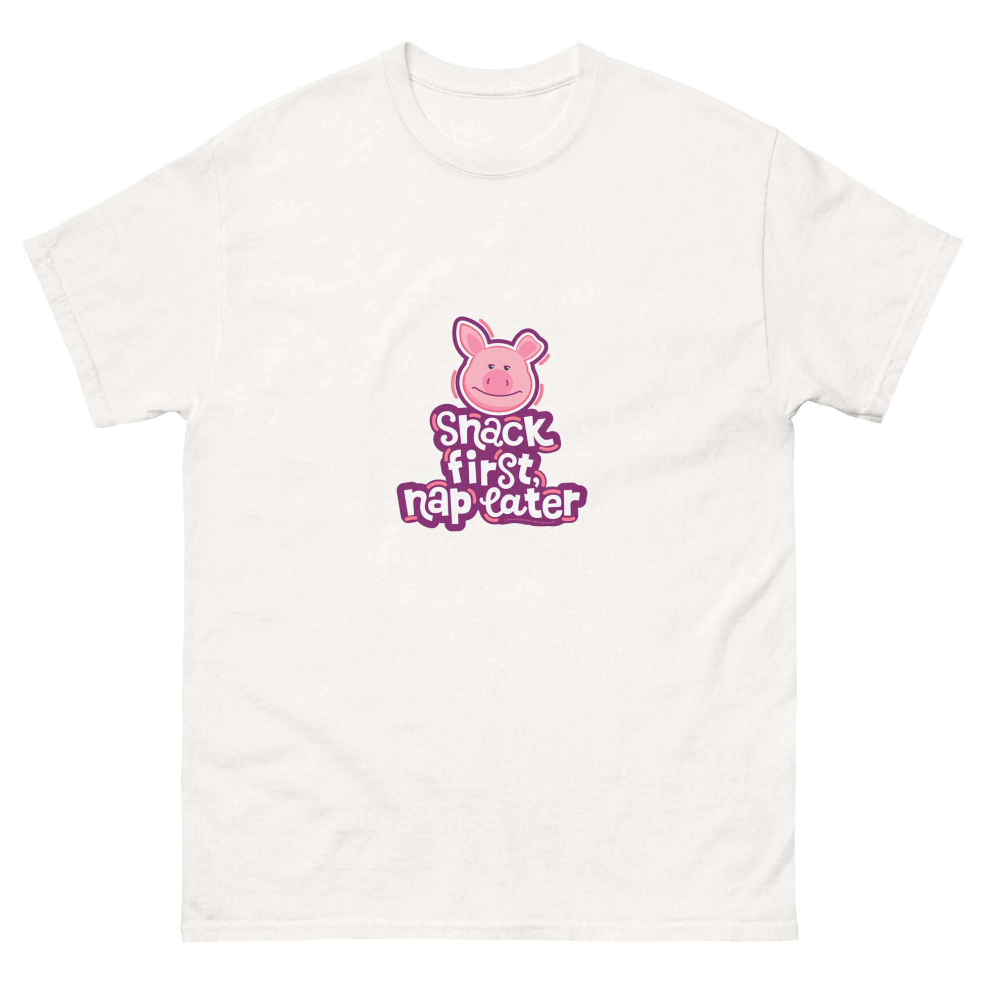 Masha and the Bear Friends Snack First Unisex classic tee White T-SHIRT