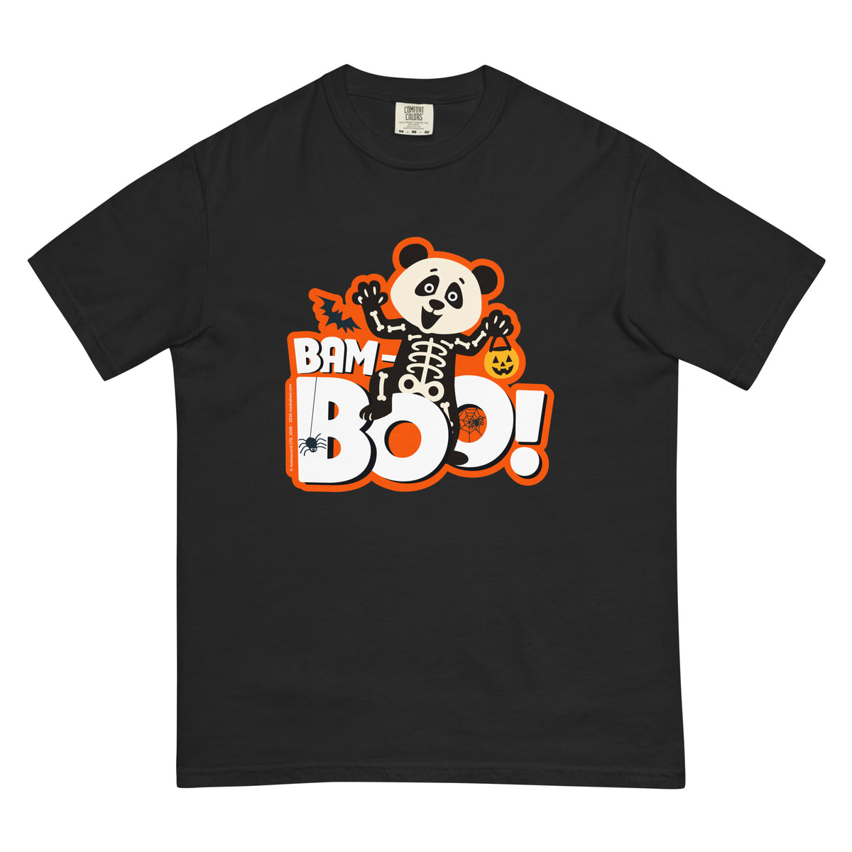 Masha and the Bear Friends Bam-Boo Unisex garment-dyed heavyweight t-shirt Black T-SHIRT