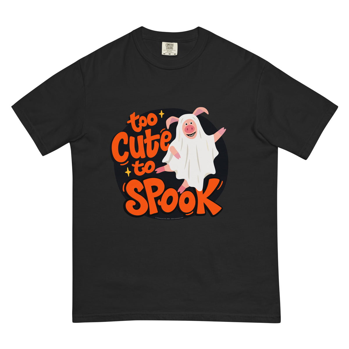Masha and the Bear Friends Too Cute to Spook Unisex garment-dyed heavyweight t-shirt Black T-SHIRT