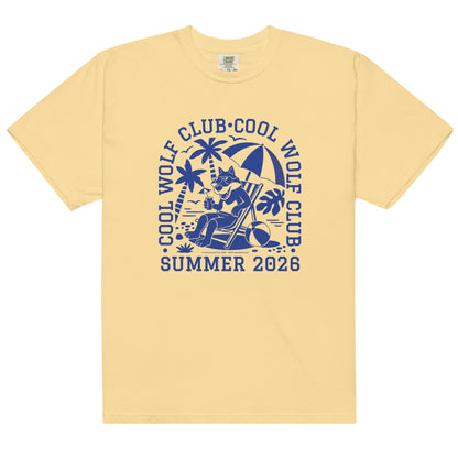 Masha and the Bear Friends Cool Wolf Club Unisex garment-dyed heavyweight t-shirt Butter T-SHIRT