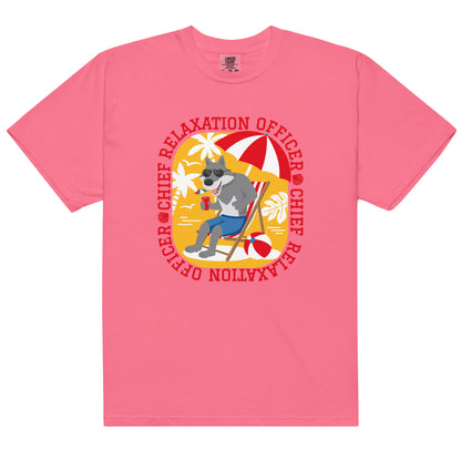 Masha and the Bear Friends Chief Relaxation Officer Unisex garment-dyed heavyweight t-shirt Crunchberry T-SHIRT