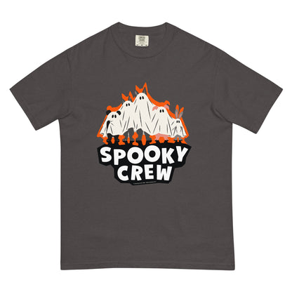 Masha and the Bear Friends Spooky Crew Unisex garment-dyed heavyweight t-shirt Graphite T-SHIRT