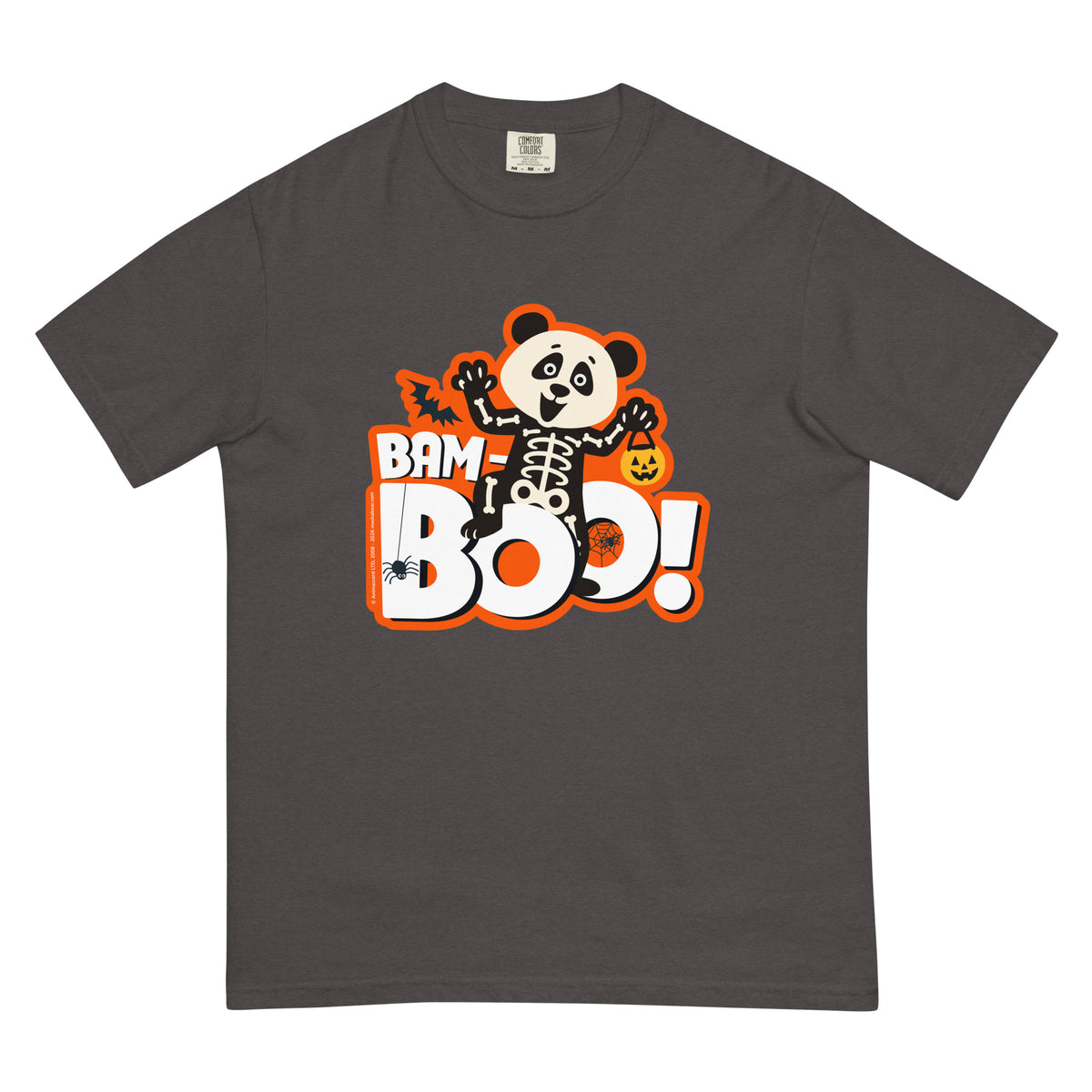 Masha and the Bear Friends Bam-Boo Unisex garment-dyed heavyweight t-shirt Graphite T-SHIRT