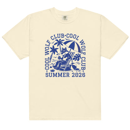 Masha and the Bear Friends Cool Wolf Club Unisex garment-dyed heavyweight t-shirt Ivory T-SHIRT