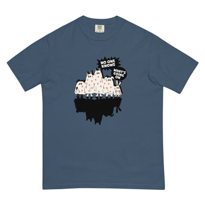Masha and the Bear Friends Spooky Crew Unisex garment-dyed heavyweight t-shirt Midnight T-SHIRT
