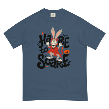 Masha and the Bear Friends Hare to Scare Unisex garment-dyed heavyweight t-shirt Midnight T-SHIRT