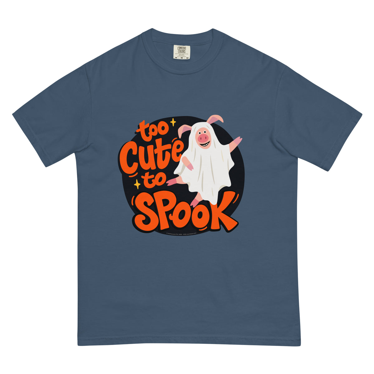 Masha and the Bear Friends Too Cute to Spook Unisex garment-dyed heavyweight t-shirt Midnight T-SHIRT