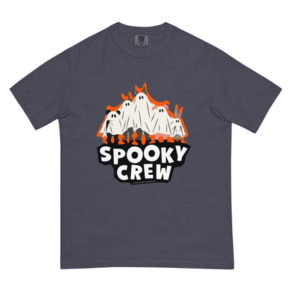 Masha and the Bear Friends Spooky Crew Unisex garment-dyed heavyweight t-shirt Navy T-SHIRT