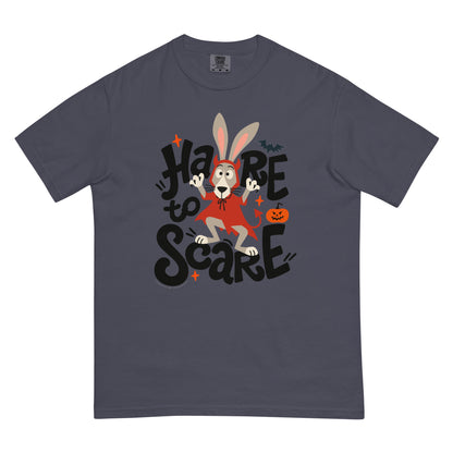 Masha and the Bear Friends Hare to Scare Unisex garment-dyed heavyweight t-shirt Navy T-SHIRT