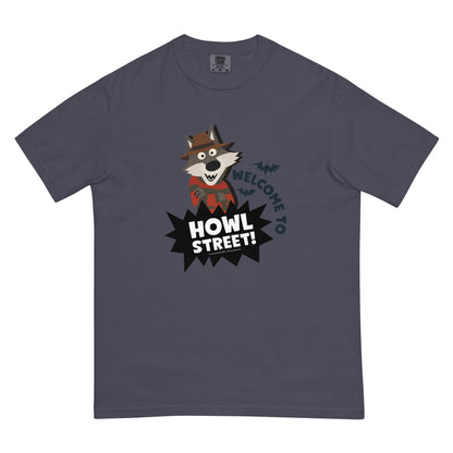 Masha and the Bear Friends Howl Street! Unisex garment-dyed heavyweight t-shirt Navy T-SHIRT