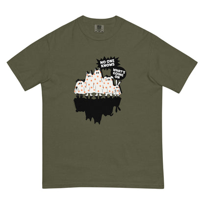Masha and the Bear Friends Spooky Crew Unisex garment-dyed heavyweight t-shirt Sage T-SHIRT